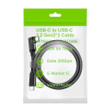 USB3.2 100W5A Type-c 90degrees AV-data Cable 4K60HZ 20gbps